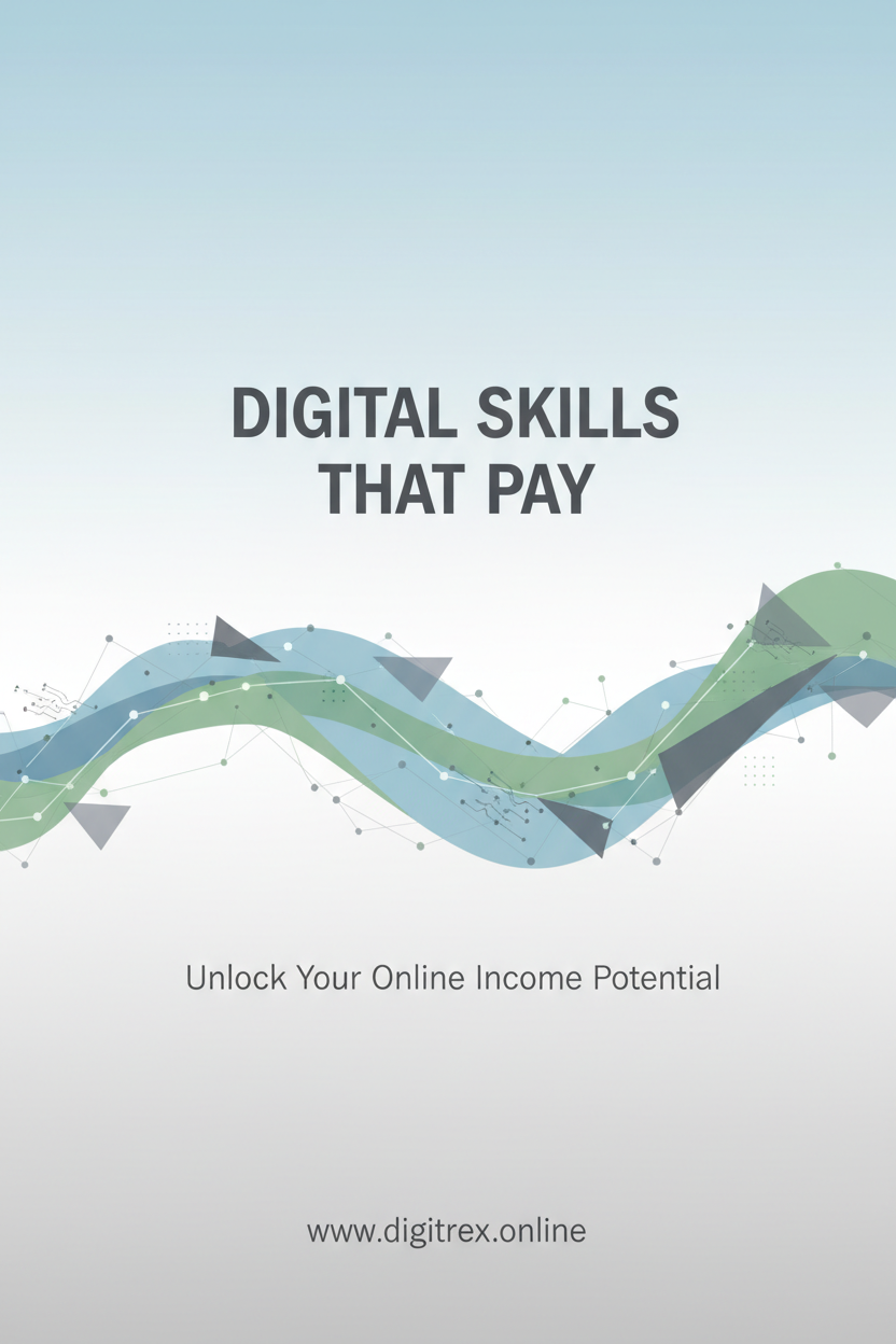 Minimalist ebook cover for “Digital Skills That Pay”, calm colors, no people.
Add www.digitrex.online
at bottom.